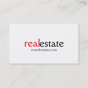 Visita Black White Red Real Estate Agent - Tarjeta de neg