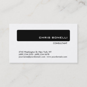 Visita Black White Trendy Moderne Stripe - Tarjeta de pre