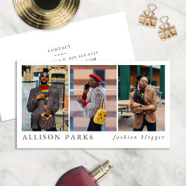 Visita Blogger de moda / Estilista / Otra tarjeta de visi