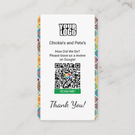 Visita BOHO Google Review Tarjeta De Negocio Con Google M