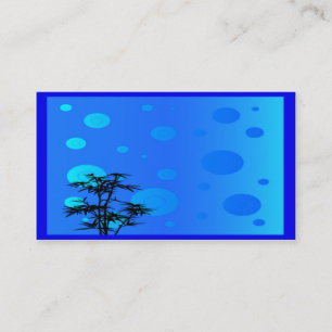 Visita Bonsai En Tarjeta De Negocios Azul