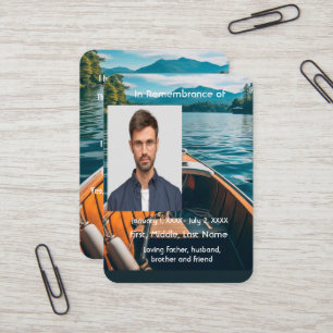 Visita Bote conmemorativo con tarjeta de bolsillo
