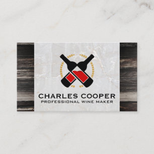 Visita Botellas de vino   Tarjeta de presentación de Marb