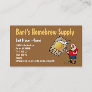 Visita Brewers Homebrew Supply Personalizado tarjeta de v