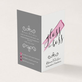 Visita Brillante Como Una Tarjeta De Negocio Doblada De J