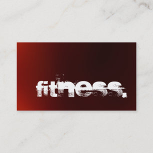 Visita Browny Red Personal Trainer Fitness Tarjeta de Neg
