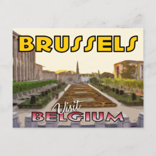 Visita Bruselas, postal belga