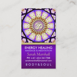 Visita Buda OM Yoga Meditación Tarjeta de Negocios