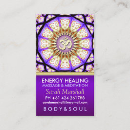 Visita Buda OM Yoga Meditación Tarjeta de Negocios