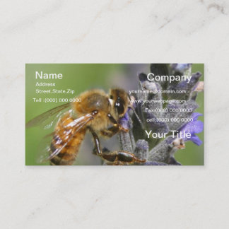 Visita Bumble Bee tarjeta de presentación verde