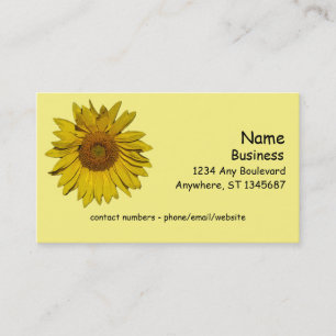 Visita Bus. Tarjeta - Flor de girasol