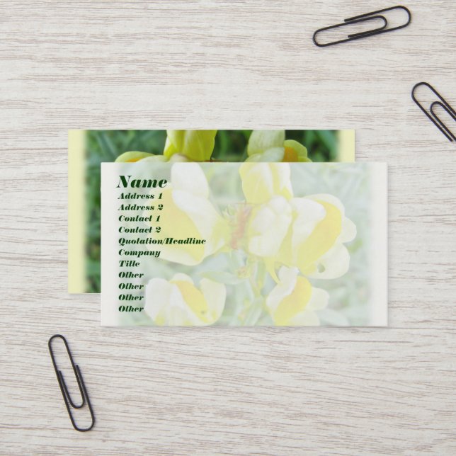 Visita Butter 'n Eggs Wildflower Tarjeta de negocios (Anverso/Reverso In Situ)