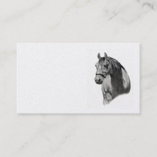 Visita Caballo en lápiz: Tarjeta de visita, equina
