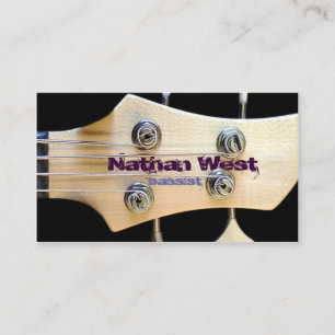 Visita Cabecera De Guitarra Bass Con Tarjeta De Negocios 