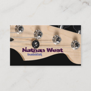 Visita Cabecera De Guitarra Bass Con Tarjeta De Negocios 