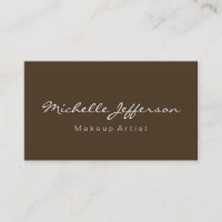 Cafe Noir Makeup Artista Tarjeta Única de Negocios