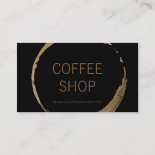 Visita Cafetería - Tarjeta de presentación para manchas d