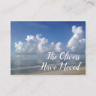 Visita Cambio de dirección a la tarjeta de la foto del