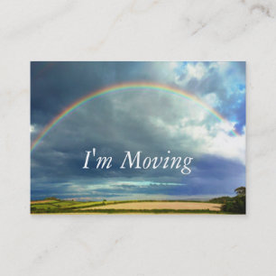 Visita Cambio del arco iris de tarjeta de la dirección