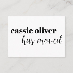 Visita Cambio moderno de la tarjeta de dirección para un