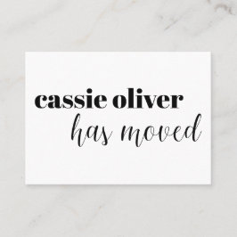 Visita Cambio moderno de la tarjeta de dirección para una