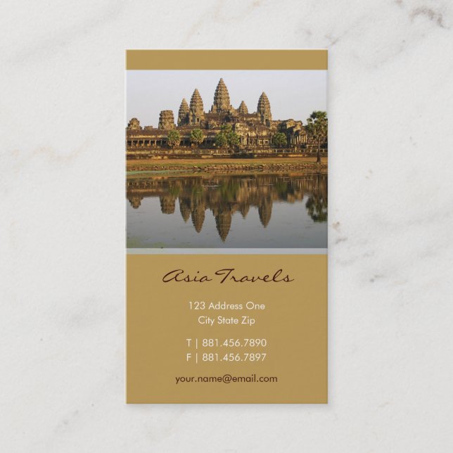 Visita Camboya| Tarjeta de perfil del Personalizado fotog (Anverso)