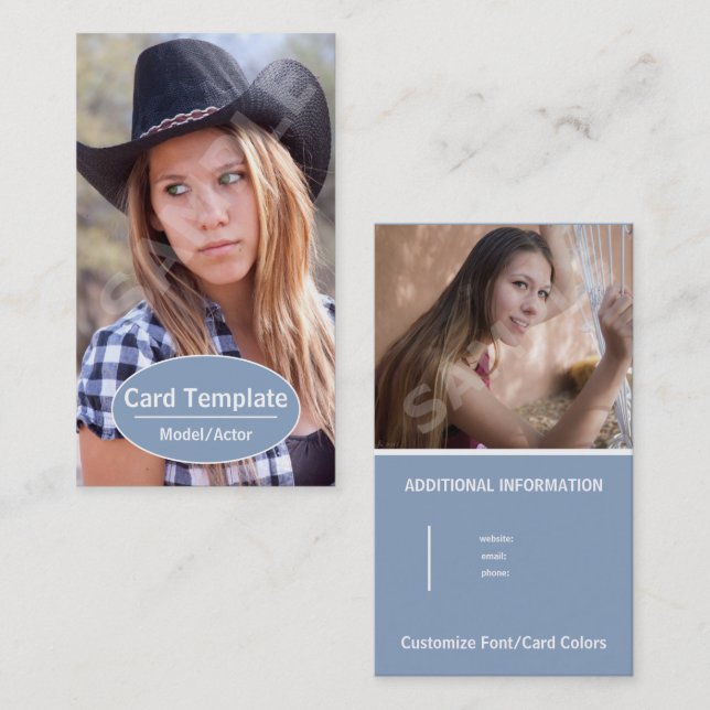 Visita Captura de pantalla de la tarjeta de actuación de  (Anverso / Reverso)