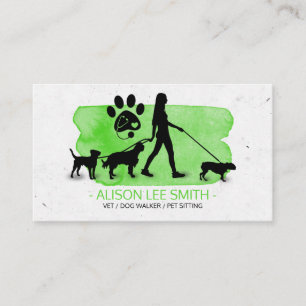 Visita Cargador de perros chica / Tarjeta de presentación