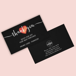 Visita Cargar logotipo Gracias Tarjeta de presentación de