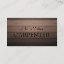 Visita Carpenter Carpentry Woodwork Service Tarjeta de pr