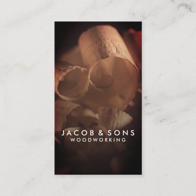 Visita Carpintería Carpintería Tarjeta de presentación de (Anverso)