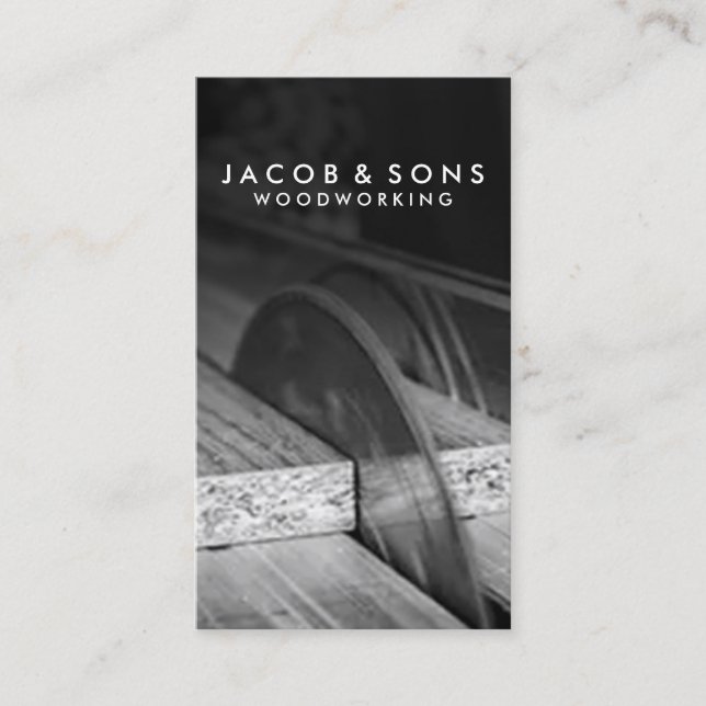 Visita Carpintería Carpintería Tarjeta de presentación de (Anverso)