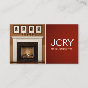 Visita Carpintería de fin, tarjeta de presentación de c