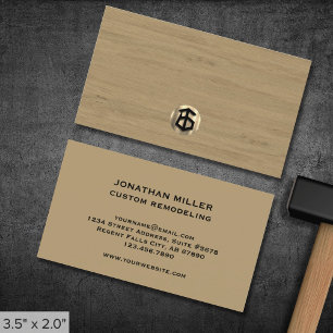 Visita Carpintería moderna de madera Carpentry Tarjeta de