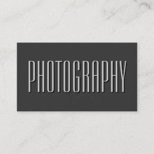 Visita Carta de sombra de gris fotografia Artista tarjeta