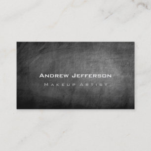 Visita Chalkboard Gray Profesional Artista Tarjeta de Neg