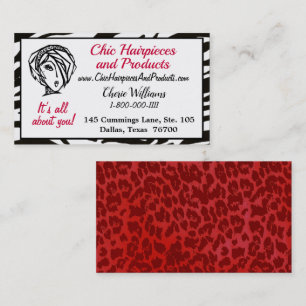Visita "Chic Hair Pieces &Products” Tarjeta de Presentaci