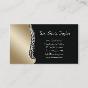 Visita Chiropractor Tarjeta de Negocios Chiropráctica Spi