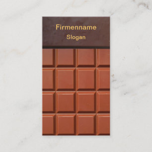 Visita Chocolate - presentación de tarjeta de