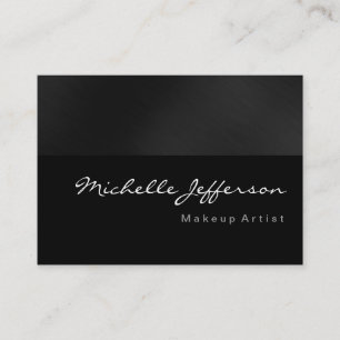 Visita Chubby Trendy Makeup Artista Tarjeta Única de Nego