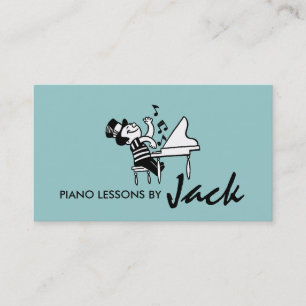 Visita Clases de Piano, Tarjeta de Presentación de Instru