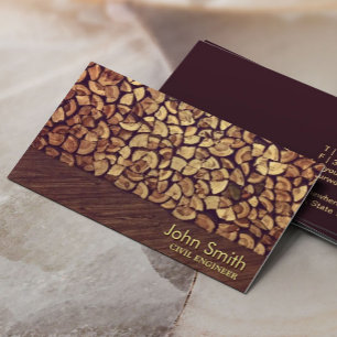 Visita Clásica tarjeta de presentación de ingeniero civil