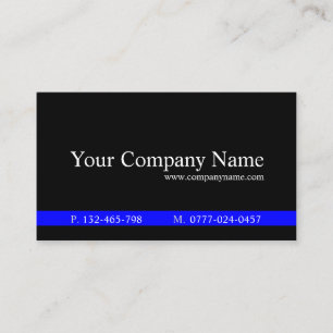 Visita Classic Blue Black Professional - Tarjeta de visit
