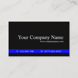 Visita Classic Blue Black Professional - Tarjeta de visit