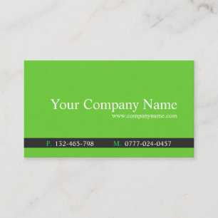 Visita Classic Green & Grey Professional - Tarjeta de vis