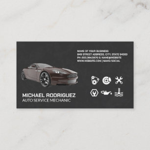 Visita Coche deportivo de lujo   Tarjeta de presentación 