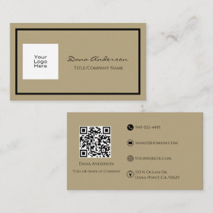 Visita Código QR clásico simple Tarjeta de presentación n