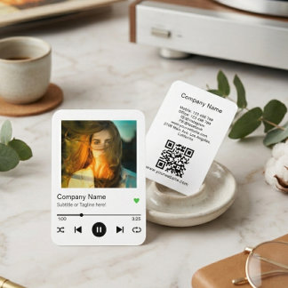 Visita Código QR de lista de reproducción moderna Tarjeta