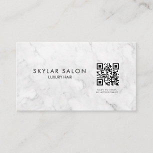 Visita Código QR de Marble Profesional Tarjeta de present