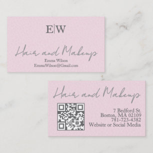 Visita Código QR de Tarjeta de Negocio de Cabello y Belle